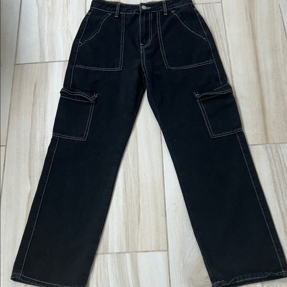 Shop Stevie women’s Dark black Cargo Pants